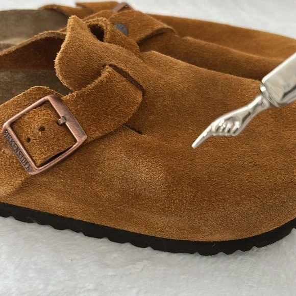 Birkenstock’s Boston soft footbed mink suede clogs Size 43 Men's 10 - Picture 16 of 16